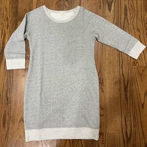 J. Crew Light Gray Sweatshirt Dress